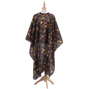 

Professional Cutting Hair Waterproof Cloth Salon Barber Cape Cover Hairdresser Apron Haircut Capes Golden Tool Pattern