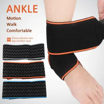 1Pcs Siliconen Enkel Ondersteuning Riem Basketbal Voetbal Professionele Verstelbare Enkel Mouw Bescherming Enkelbrace Sport Veiligheid 7