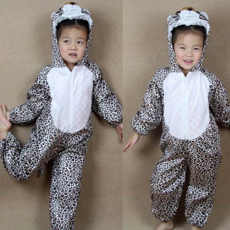 Umorden Cartoon Animal Leopard Costumes Performance Clothes Jumpsuits Children's Day Halloween Costume for Children Kids Umorden Cartoon Animal Leopard Costumes Performance Clothes Jumpsuits Children's Day Halloween Costume for Children Kids