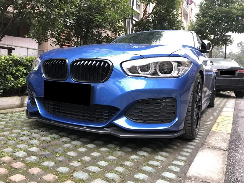 Для BMW M125i M140i M135i LCI из настоящего углеродного волокна передняя губная сторона юбки задний диффузор спойлер/М-бампер