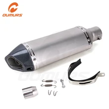 OUMURS выхлопная труба мотоцикла для Akrapovic Universel для Tmax CRF 230 Z750 CB400 ER6N GY6 CBR250 с глушителем