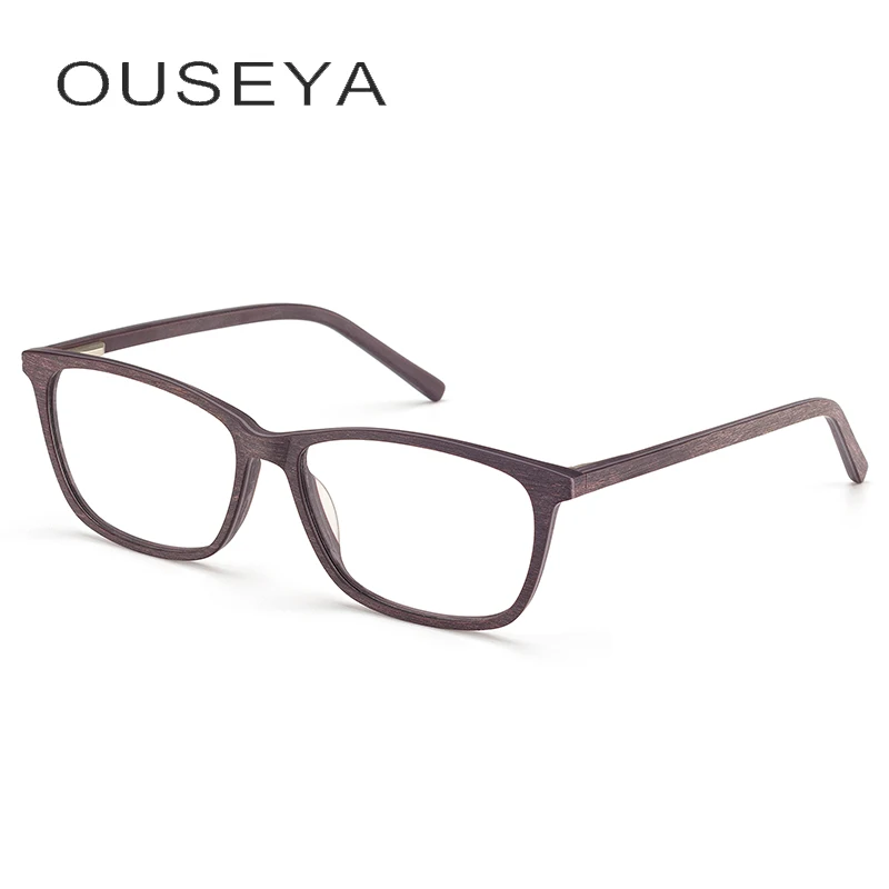 Ацетатная оправа для очков мужские очки в стиле ретро с натуральным деревянным