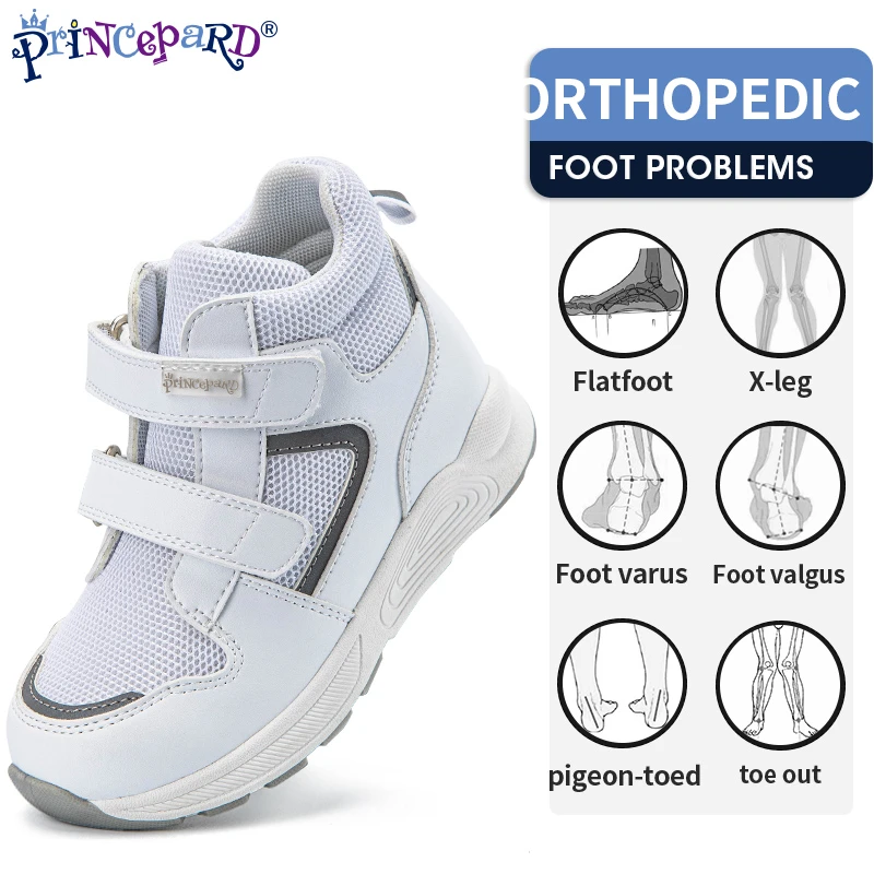 Secreto Moderador binario Princepard zapatos ortopédicos para niños y niñas, deportivas altas de  otoño, pie plano, para caminar, cuidado del arco|Zapatillas deportivas| -  AliExpress