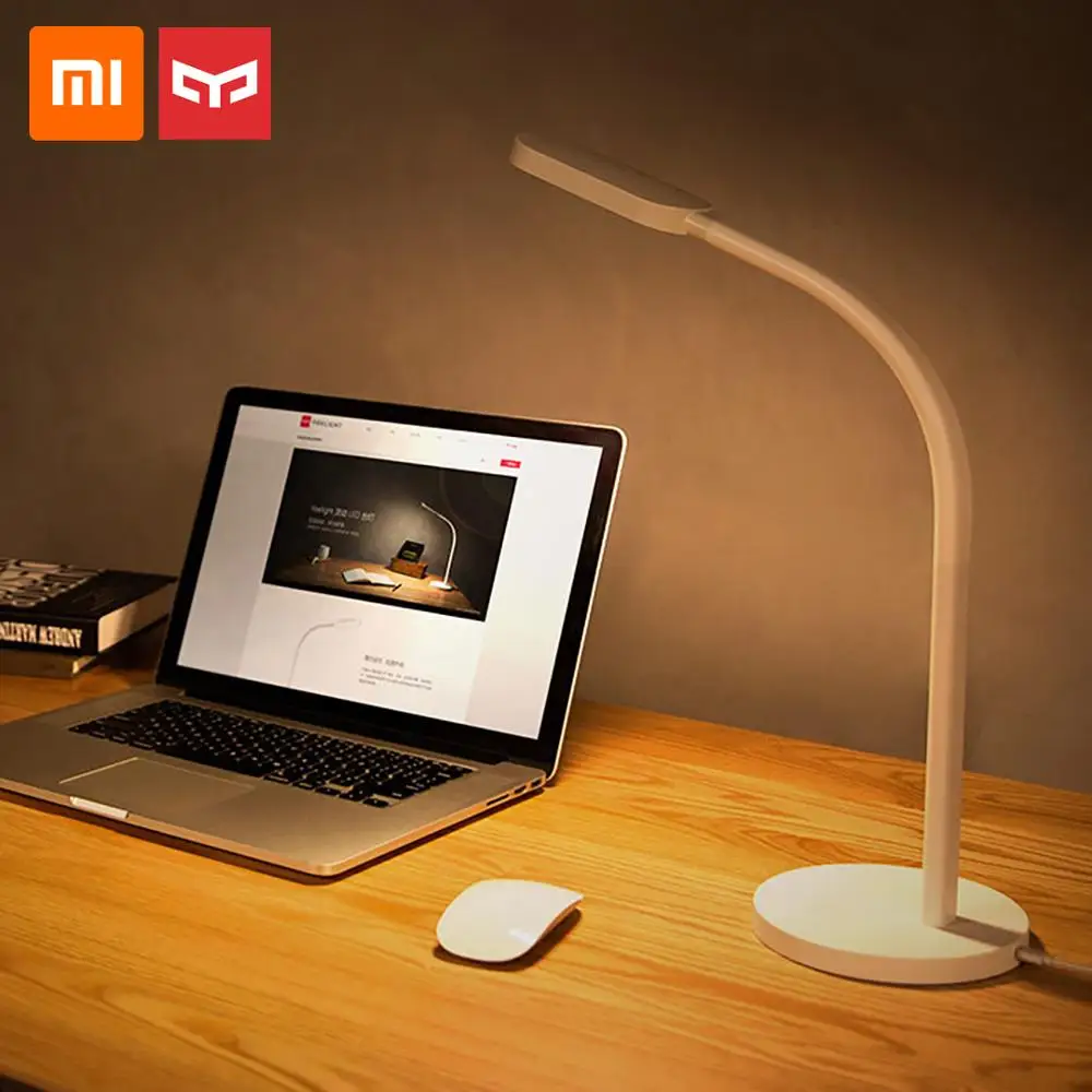 Оригинальный Xiaomi Yeelight светодиодный света настольные лампы Смарт Складной Touch 5