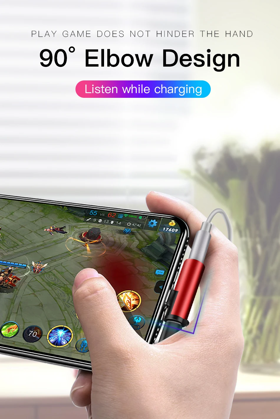 !ACCEZZ 2 in 1 For Apple Phone Adapter For iPhone 11 XS Pro Max X 8 Plus Aux Audio Cable Splitter 3.5mm Jack Headphone Converter (8)