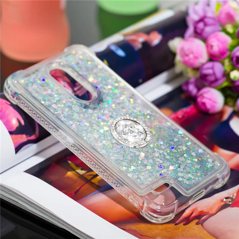 Для LG K10 K20 Plus M250 lv5 K10 K30 Алмазный перстень чехол для телефона противоударный мягкий силиконовый защитный чехол