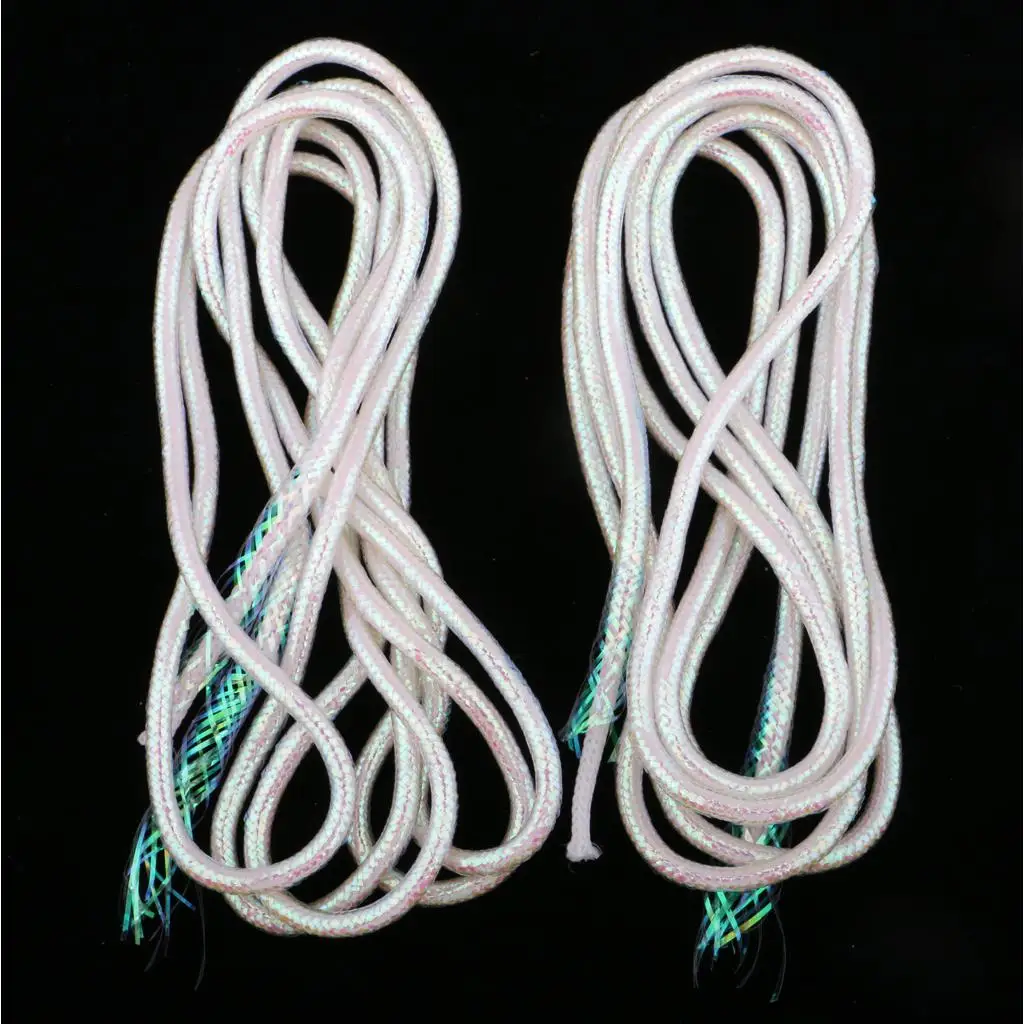 2 Pcs PET Plastic Elastic Mylar Cord Braid Flash Tubing Fly Tying Material High Quality