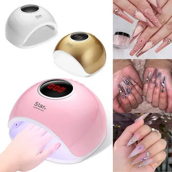 

Professional 72W Nail Polish Dryer Lamp LED UV Gel Acrylic Curing Light Manicure Automatic Sensor LCD Display 4 Timer Lamp L429