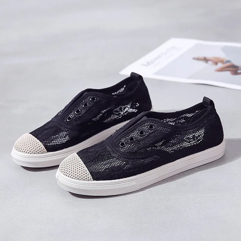 

Casual Shoes Women's 2019 Summer New Products Mesh Breathable Work Shoes Women's Closed-toe Thick Bottomed Shoes Women's