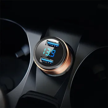 

3.1A Dual USB Car phone Charger For Hyundai ix35 iX45 ix20 iX25 i10 i20 i30 i40 HB20 Sonata Verna Solaris Elantra Accent