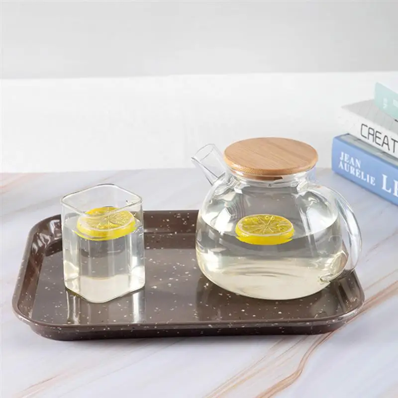 

1 Pc Tea Room Bathroom Towel Tray Melamine Storage Plate (Assorted Color)