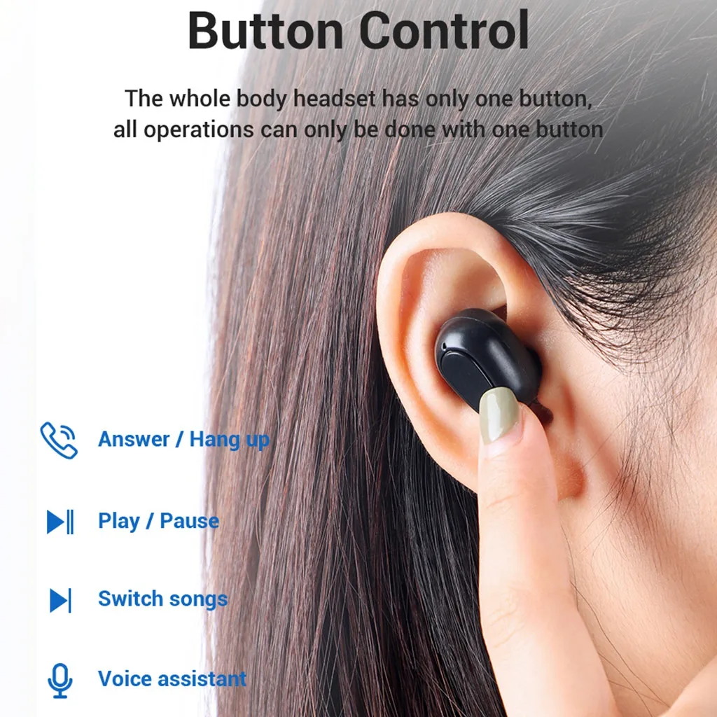 Беспроводные наушники Blutooth Twins мини гарнитура Bluetooth 5 0 Спортивная портативная