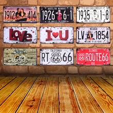 Route 66 винтажные наклейки жестяная вывеска Tintin Garage домашний Декор стены Ретро плакат Pub Up знаки металлическая пластина стиль железная живопись C8