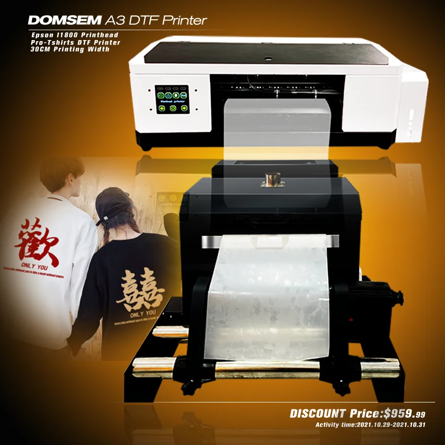 2021 New Version t shirt dtf printers Multifunction DTF A3 Garment Digital  Printer - AliExpress