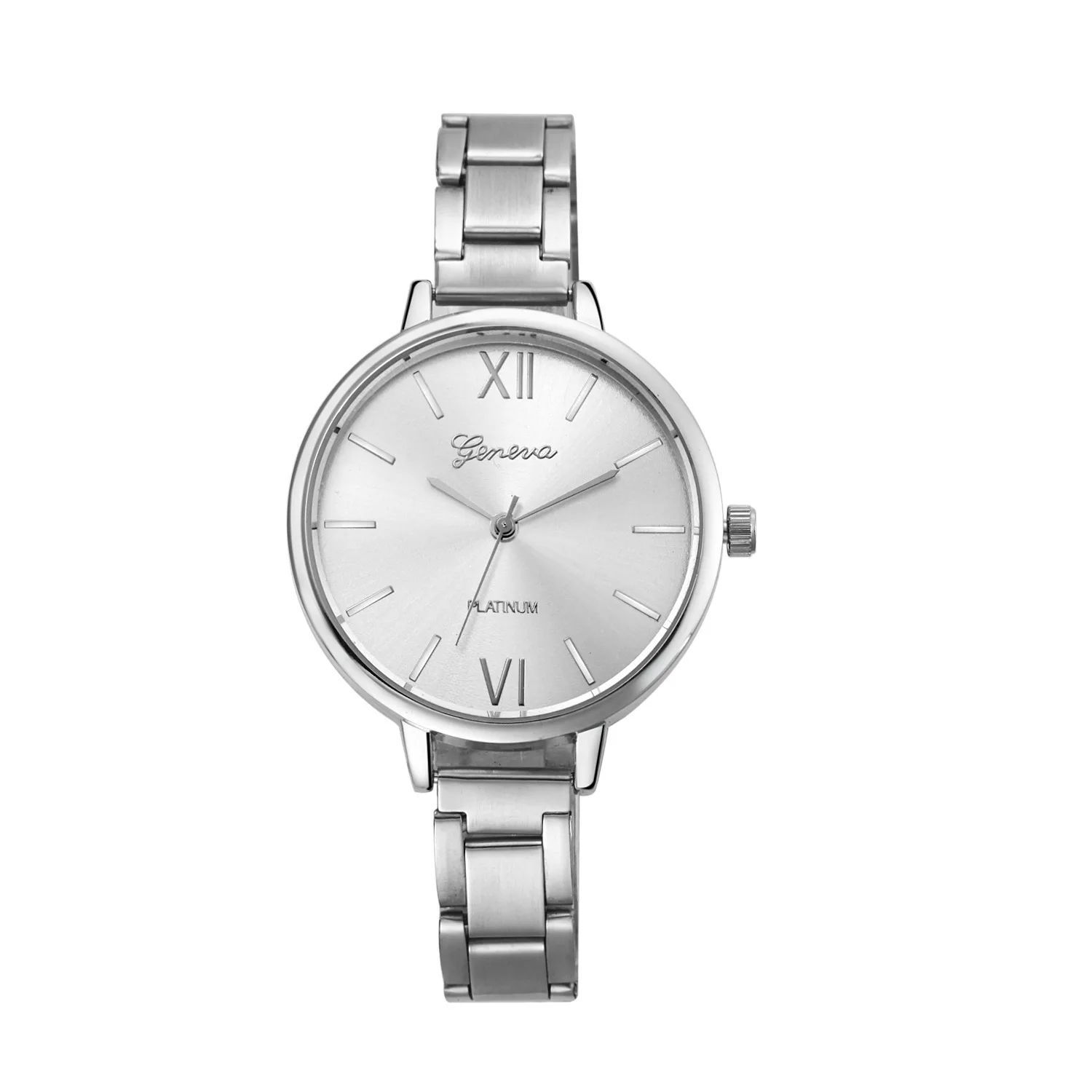 

Hot Sales Geneva Watch New Style Alloy Watch Men's Women's Universal Bracelet Watch