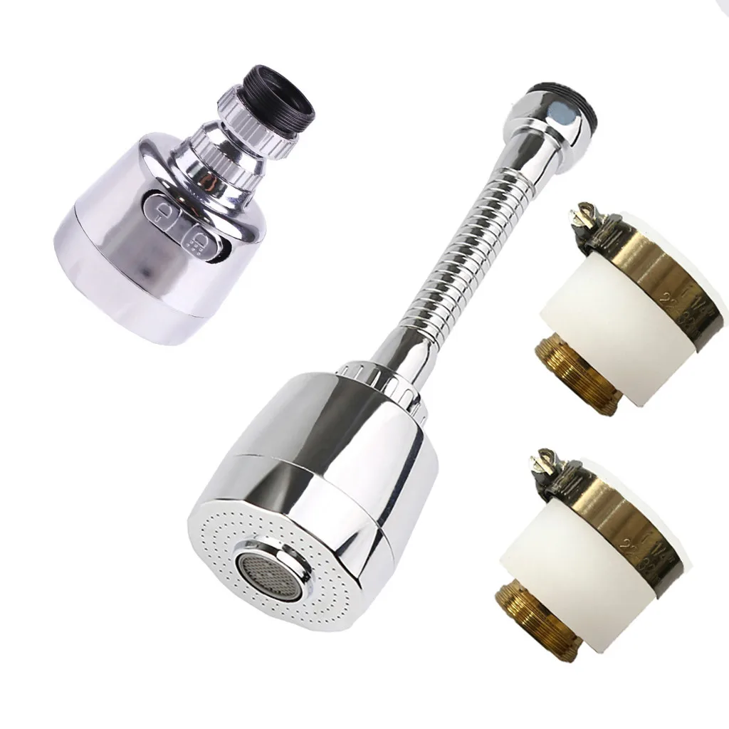 4pcs Adjustable Flexible Faucet Sprayer Turbo Flex 360 Sink Faucet Sprayer Jet Kitchen Accessories Faucet Extend