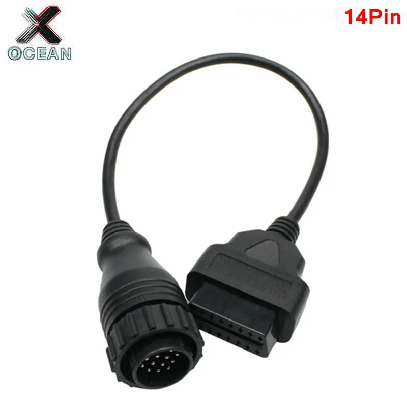 Новейший автомобильный кабель для адаптера Sprinter 14 Pin OBDII соединитель DLC Benz 14Pin к OBD2