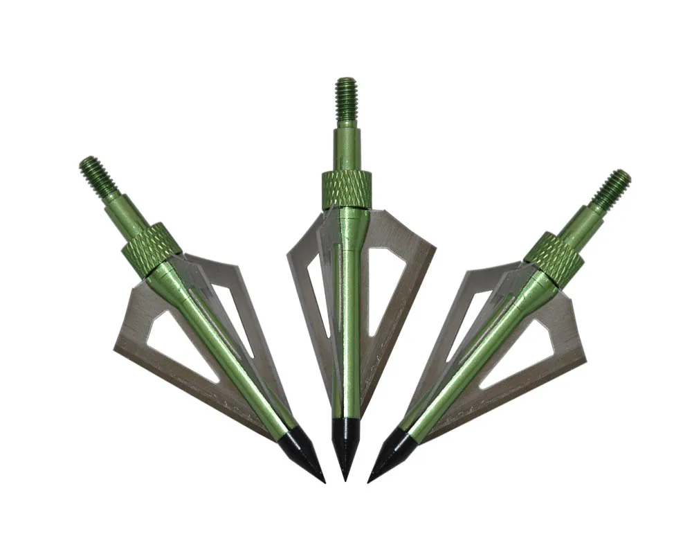 6 шт. стрелы из нержавеющей стали с 3 лезвиями для стрел|3 blade broadheads|hunting arrow headsarrow head