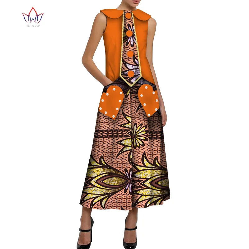 Африканские платья для женщин Dashiki жемчужное длинное Африканское восковое Платье с принтом Элегантное свадебное платье в африканском стиле WY5038