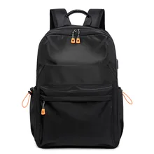 Fashion big capacity student schoolbag travel water repellent Oxford cloth casual backpack men women computer backpack