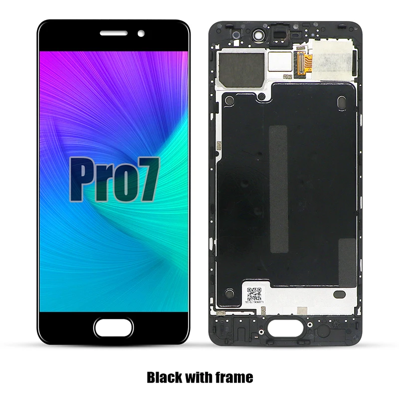 Протестированный сенсорный ЖК-дисплей для Meizu Pro 7 pro7 M792M M792H дигитайзер Сенсорная стеклянная панель в сборе 5,2 дюйма 1920*1080 - Цвет: Black With Frame