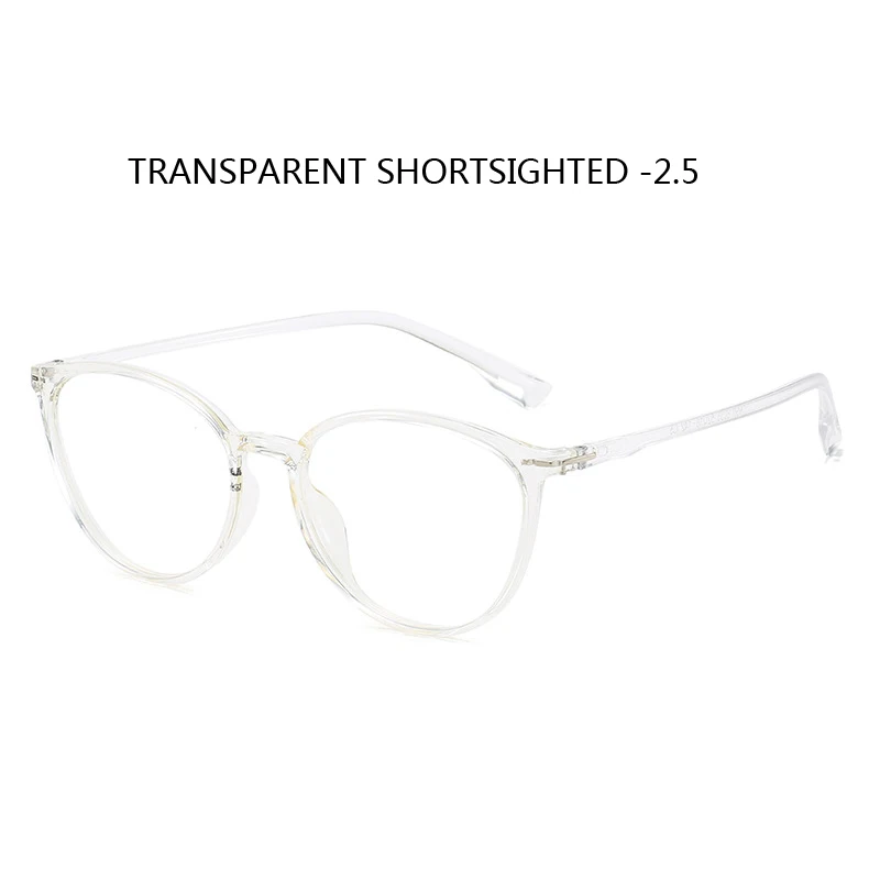 clear myopia 2.5 Zilead TR90 готовая близорукость очки для близоруких Eyewear-0.5-1.0-1.5-2.0-2.5-3.0-3.5-4.0-4.5-5.0-5.5-6.0 - Цвет оправы: clear myopia 2.5