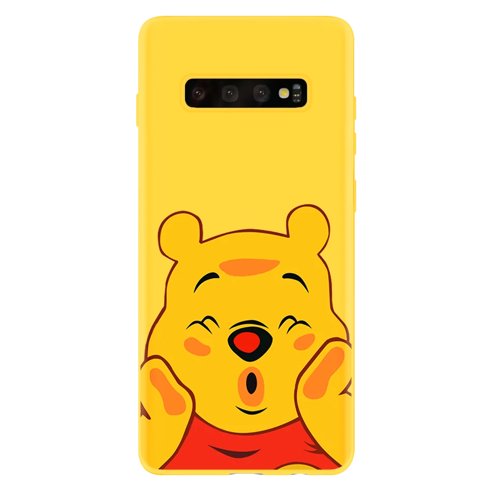 Мультфильм милый чехол для samsung Galaxy A40 A70 A50 A5 A7 A9 A6 A8 плюс S10 S9 S8 S6 S7 плюс Карамельный цвет матовый чехол