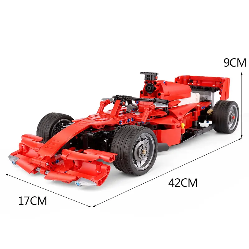 Yeshin 701000 MOC мотор Функция автомобилей моторная техника автомобиль F1 гоночный скоростной автомобиль строительные блоки кирпичи сборка автомобиля Модель детские игрушки