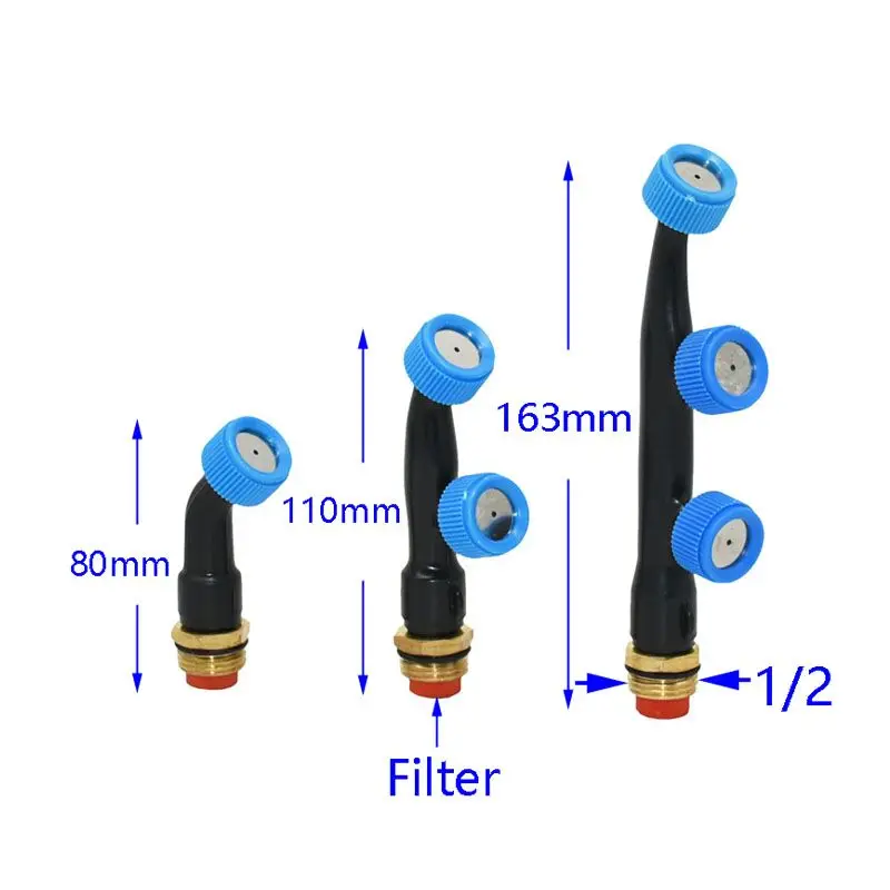 Мужской 1/" распыляющие водные противотуманное сопло 1 2 3 отверстия преломления сопла садовый дождевальный аппарат полива 1 шт