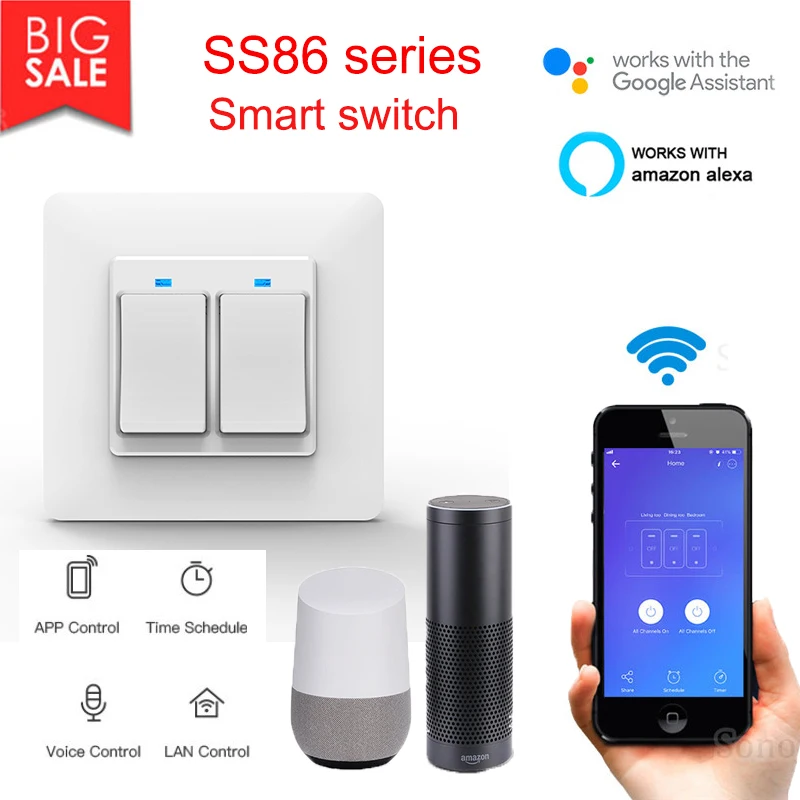 Wi-Fi умный занавес SwitchSmartphone приложение дистанционного управления Wi-Fi Умный дом переключатель для Alexa Google Home умный дом переключатель