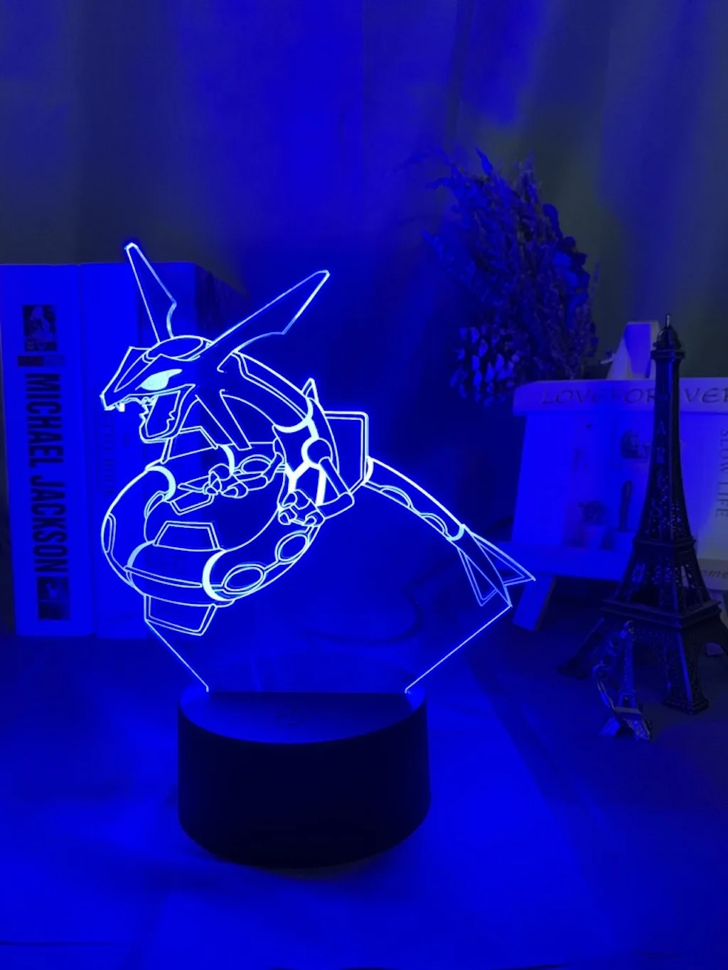 3d ночник Rayquaza рисунок ночной Светильник для детей спальня изменение цвета Usb настольная лампа игра Pokemon Go Rayquaza 3d ночной Светильник