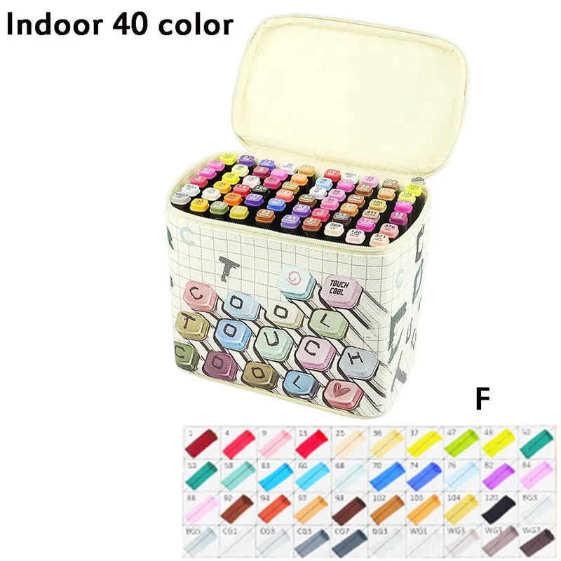 2019 New Painting Design Double Head Mark Note Pen Set Office Supplies Party Holiday DIY Decoration Prop #4E03 (15)