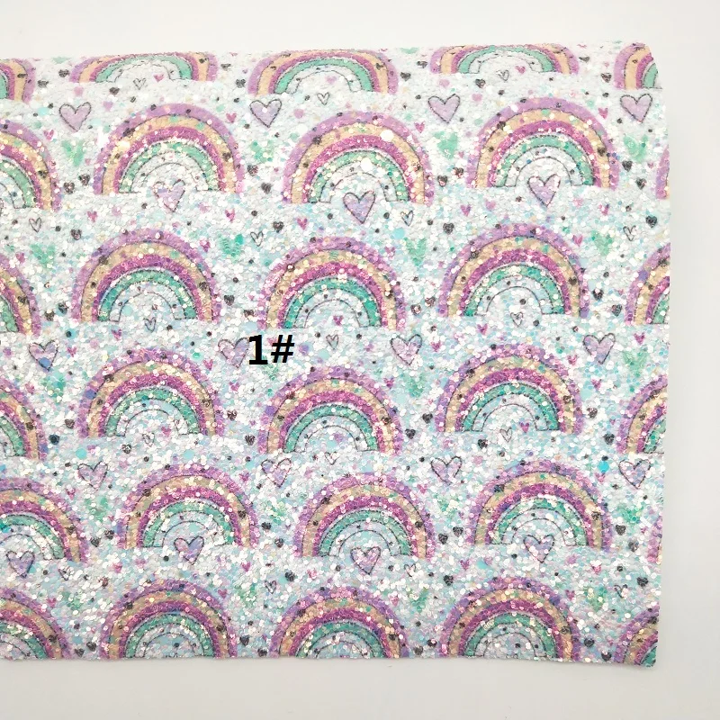 1 1 шт. 21X29 см блестящие ткани, с эффектом блестящей кожи, Радужный Блеск кожаные листы для изготовления бантов leosynthecodiy T289A - Цвет: 1