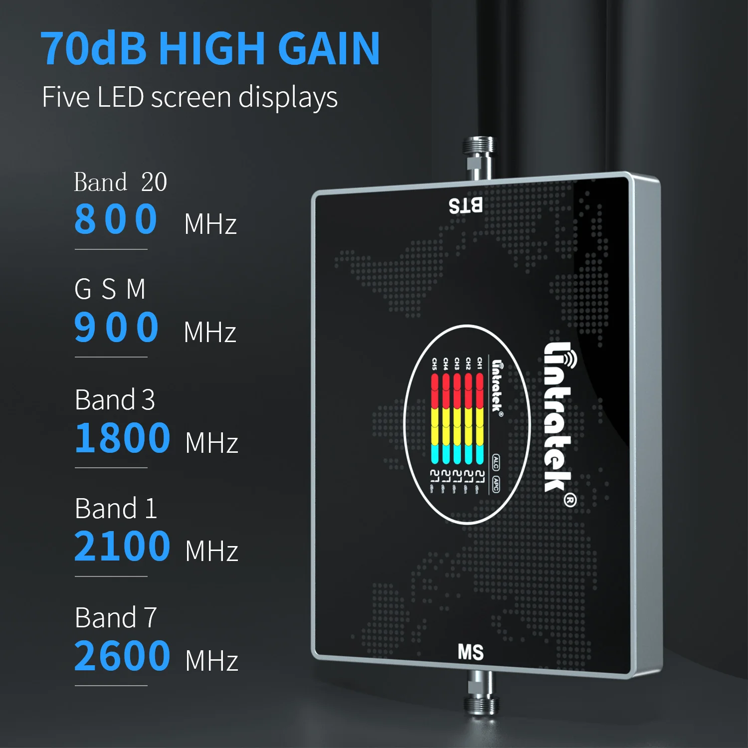 Lintratek nowy zestaw wzmacniacz komórkowy GSM 2G 3G 4G B20 LTE 800 900 1800 2100 wzmacniacz sygnału amplificador 4g 2600 mhz pięć pasm 2 Lintratek nowy zestaw wzmacniacz komórkowy GSM 2G 3G 4G B20 LTE 800 900 1800 2100 wzmacniacz sygnału amplificador 4g 2600 mhz pięć pasm 2