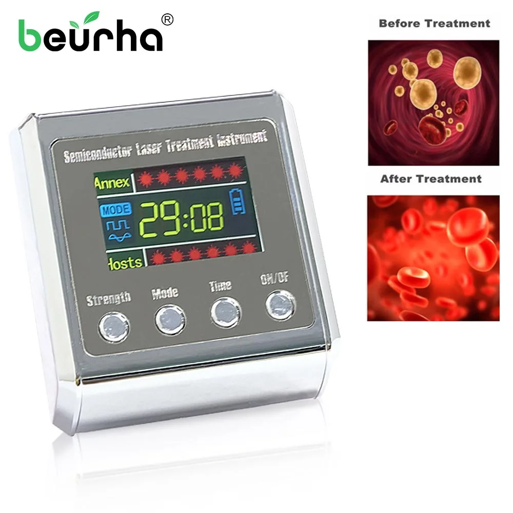 

650nm Household Laser Physiotherapy Wrist Diode LLLT for Diabetes Hypertension Treatment Diabetic Watch Laser Sinusitis Therapy