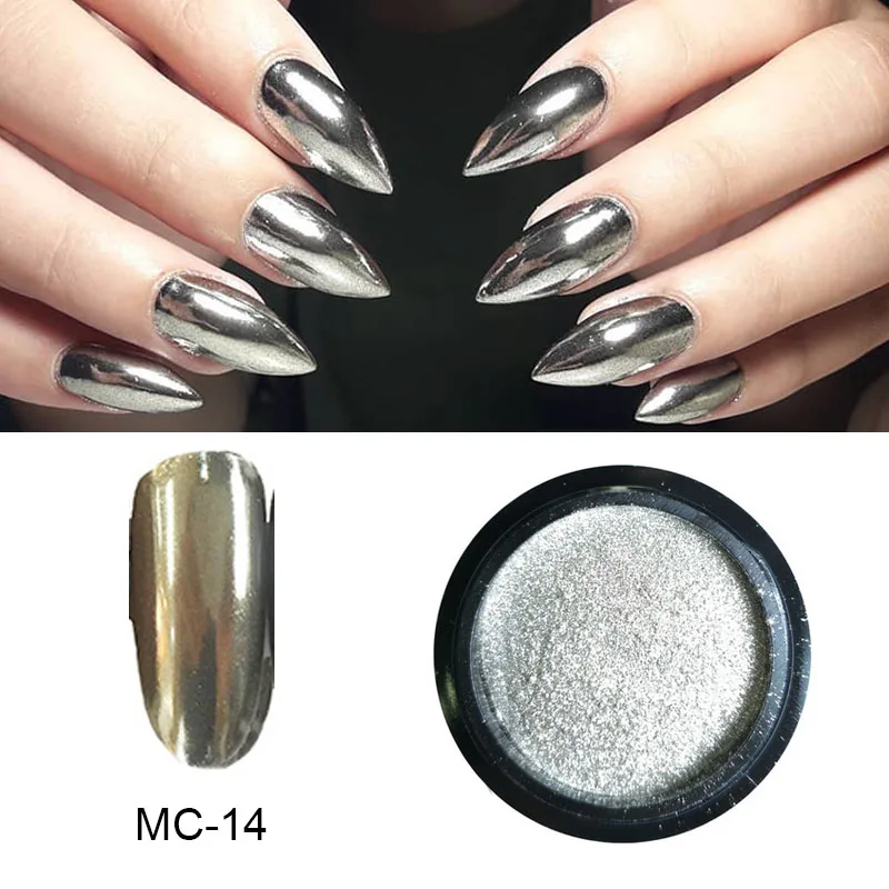 Mirror NO14 Voronoi Nails мыло пена дизайн ногтей пузырь порошок хромового пигмента основа Топ гель Салон красоты поставка - Цвет: Mirror NO14