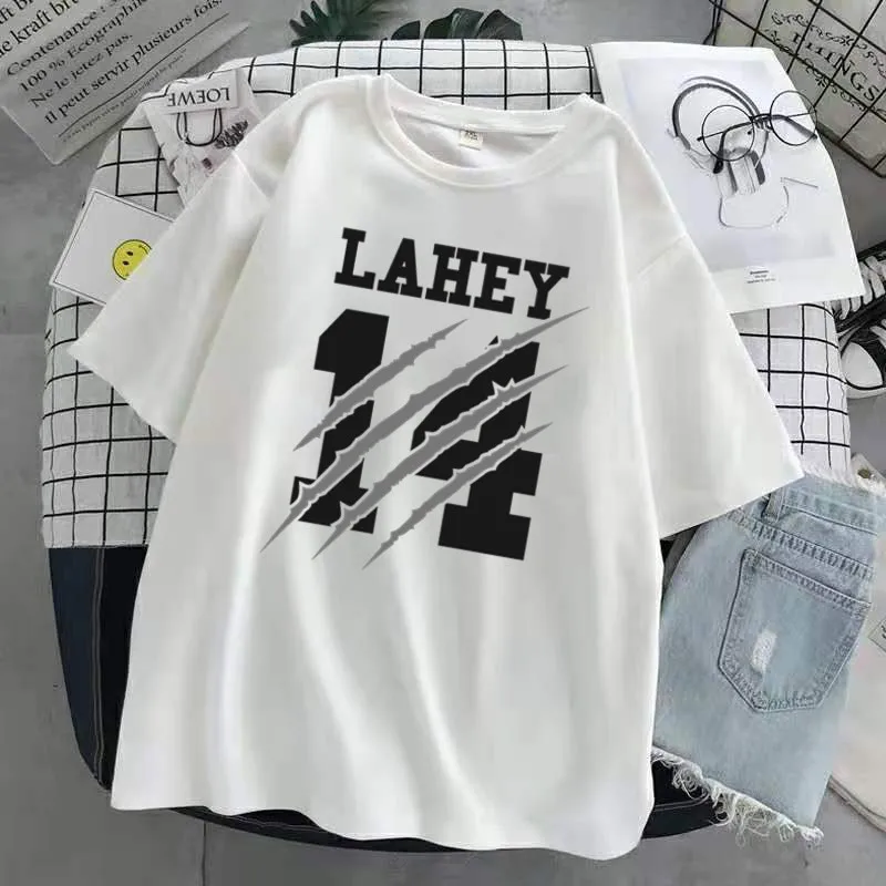 Trendy Style Teen Wolf Print O-Neck T-shirt Women Summer BEACON HILLS LACROSSE Tshirts Harajuku Casual Streewear tshirt Girl Tee 5
