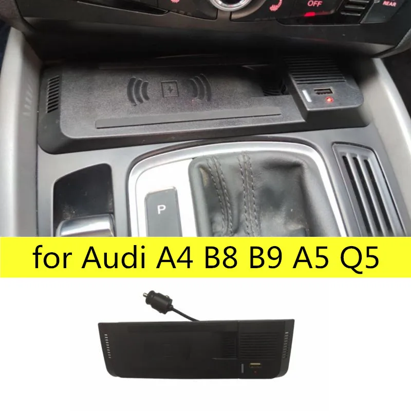 Draadloze Autolader voor Audi A4 2019-2021 A5 2020 2021 S4 S5 2021 RS4 RS5 2019 2021 Middenconsole Accessoirepaneel, 15W Qi Snel Opladen Telefoonoplader Pad met QC3.0 USB voor iPhone Draadloze Autolader voor Audi A4 2019-2021 A5 2020 2021 S4 S5 2021 RS4 RS5 2019 2021 Middenconsole Accessoirepaneel, 15W Qi Snel Opladen Telefoonoplader Pad met QC3.0 USB voor iPhone