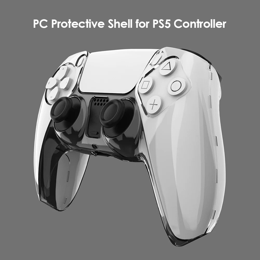 For PS5 DualSense Skin Transparent Clear PC Cover Ultra Slim Protector Case  for PlayStation 5 Controller Accessories