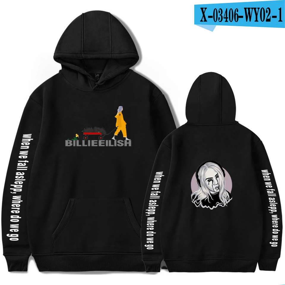 As picture Модная новинка Billie Eilish 2D теплая толстовка с капюшоном для женщин и мужчин; Повседневная Толстовка; сезон осень-зима; популярный детский Розовый пуловер в стиле знаменитостей - Цвет: As picture
