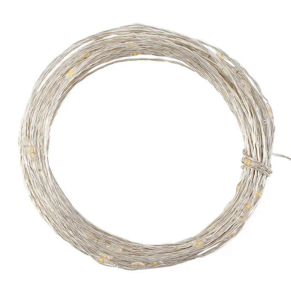 СВЕТОДИОДНЫЕ гирлянды 10 м 33ft 100led с источником питания от USB 5 В, открытый белый/теплый белый/RGB медный провод Рождество Фестиваль Свадебная вечеринка decora