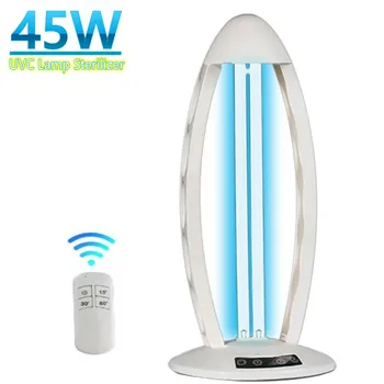 

Portable UVC lamp Sterilier light 45W Ultraviolet lamp 110V 220V Ozone UV bactericidal light 3 Timers Disinfection Light