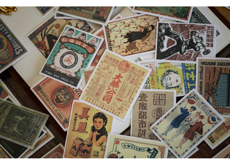Винтажный Matchbox наклейка для записей украшения билетов бумажная наклейка украшение DIY альбом дневник Scrapbooking этикетка наклейка