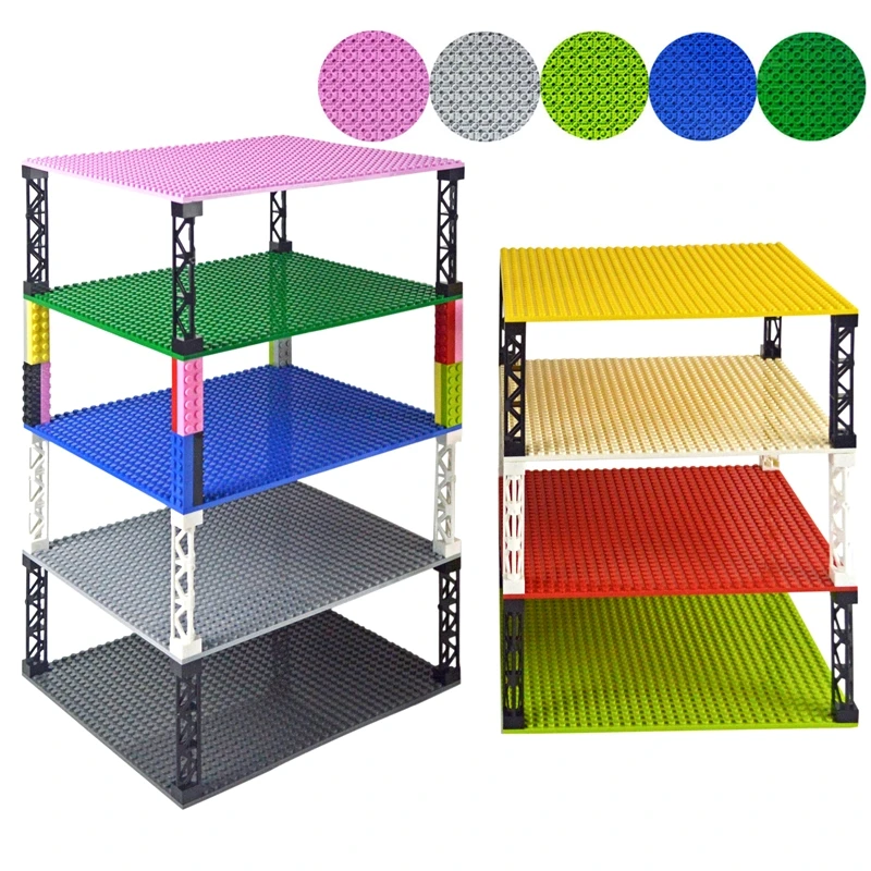 Building Blocks 32*32 Dots Double sided Baseplates Bricks DIY Colorful Pillars Base Plate Compatible All Brands small Blocks