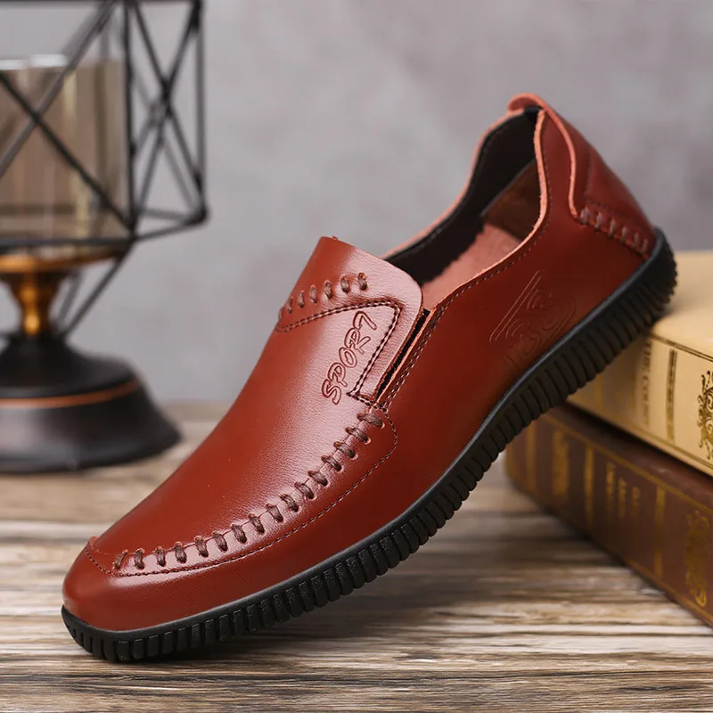 

2019 Autumn Men's Genuine Leather Shoes Fashion Casual Driving Shoes Men Loafers Designer Sneakers for Men Zapatos De Hombre