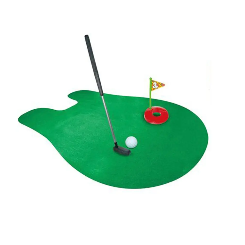 Potty Putter Гольф в туалете игровой комплект для мини-гольфа Туалет подкладка для гольфа новая игра для мужчин женщин Туалет развлекать мужчин t спортивная игрушка Новинка