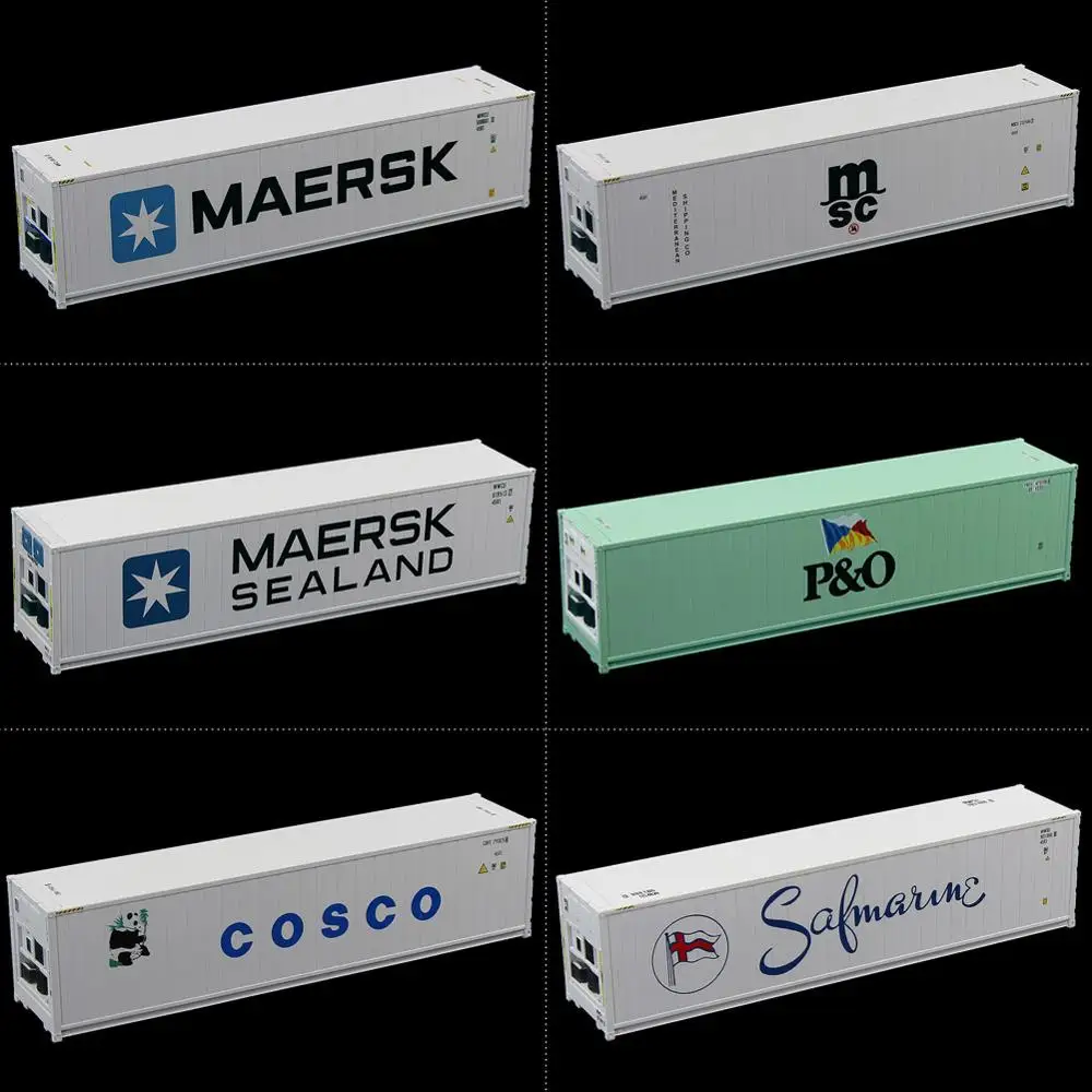6 шт. смешанный 1: 87 40ft Hi-Cube контейнер-холодильник HO Масштаб РЕФРИЖЕРАТОРНЫЙ контейнер для модели грузового автомобиля C8722