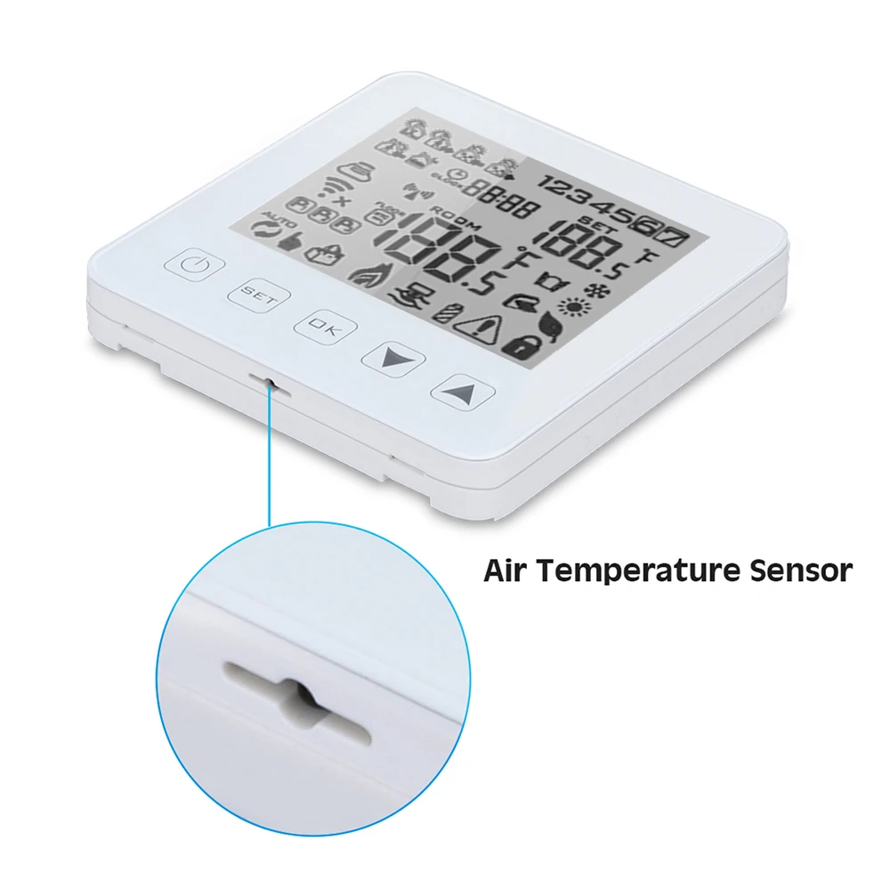 Умный Alexa программируемый Wi-Fi термостат для воды/газовый котел пол с подогревом сенсорный Комнатный контроллер температуры Термостат