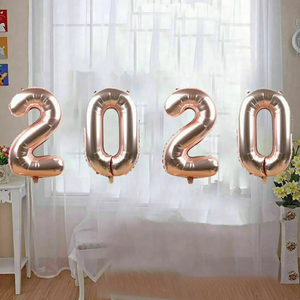 Happy New Year 2020 Balloons  Festival Scene Christmas Decorations For Home Supply Party 16 Inch  (4)