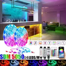 

LED Strip Light Fita RGB 5050 Luces Led String Flexible Lamp Tape 5V Bluetooth Infrared Control TV Backlight Led Lights for Room